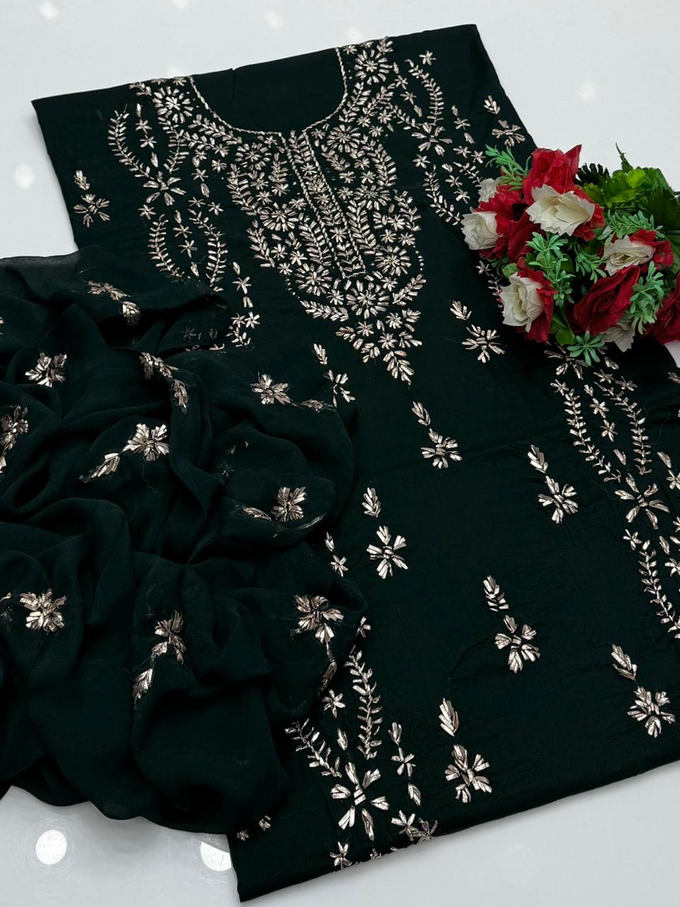 lawn multani embroidry hand made dress