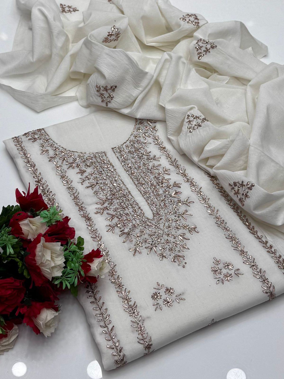 Handcrafted Bahawalpur Gota Work Lawn 3pcs Suit