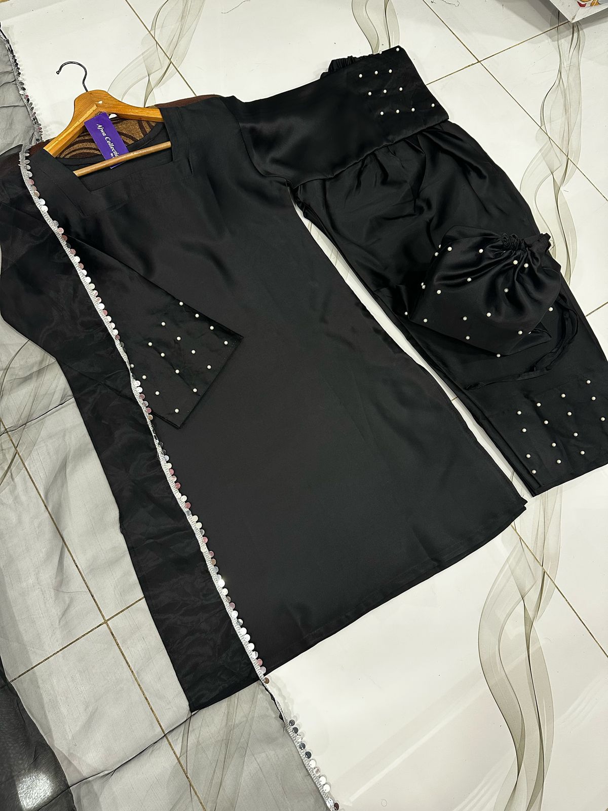Farshi Shalwar Kameez With Potli 4Pcs