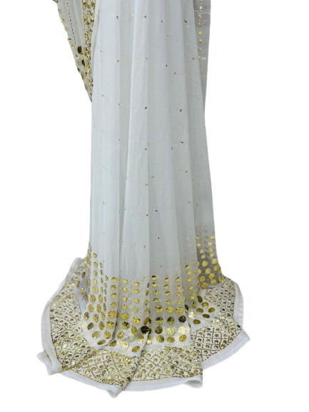 kamdani saree dyeable