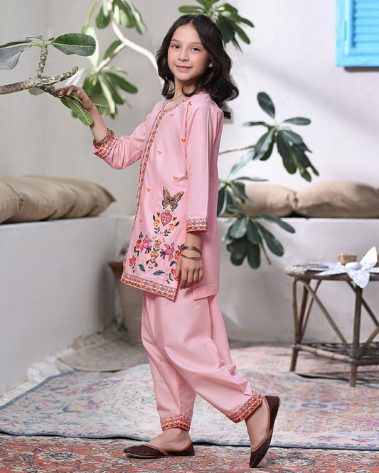 Nyra pret luxury lawn now  Soft pink  musturd trends