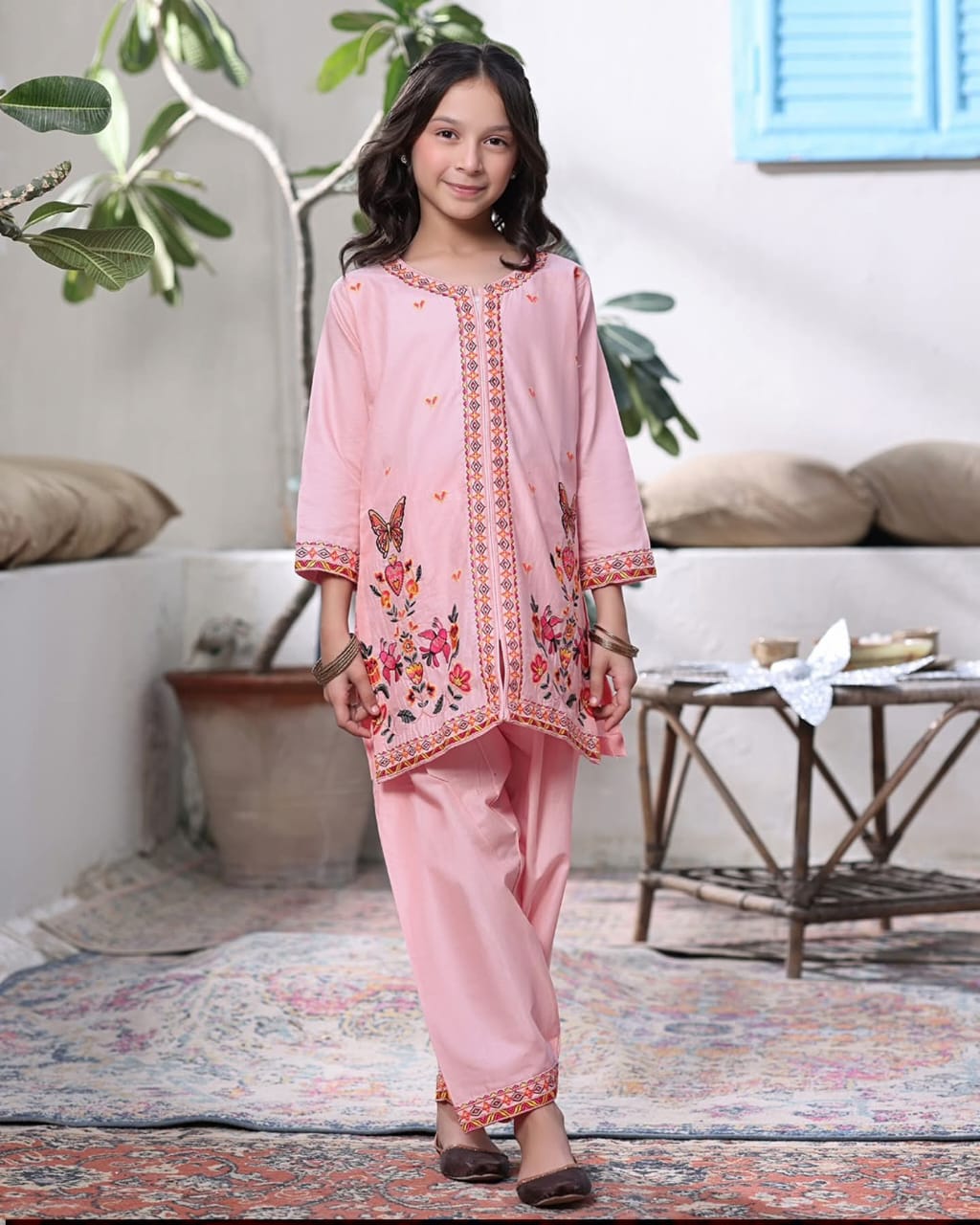 Nyra pret luxury lawn now  Soft pink  musturd trends