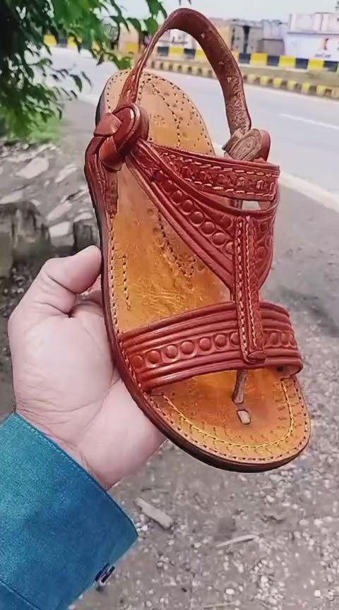 charsada leather chappal